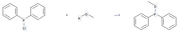 Chlorodiphenylphosphine can be used to produce diphenylphosphinous acid methyl ester
